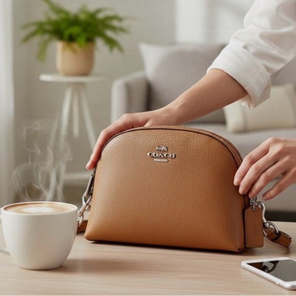 Coach Maddie Crossbody Bag in Light Saddle Leather - Picture 3 of 10